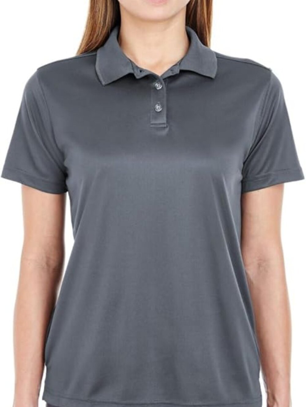 Ultraclub Women’s Charcoal Performance Polo NEW
